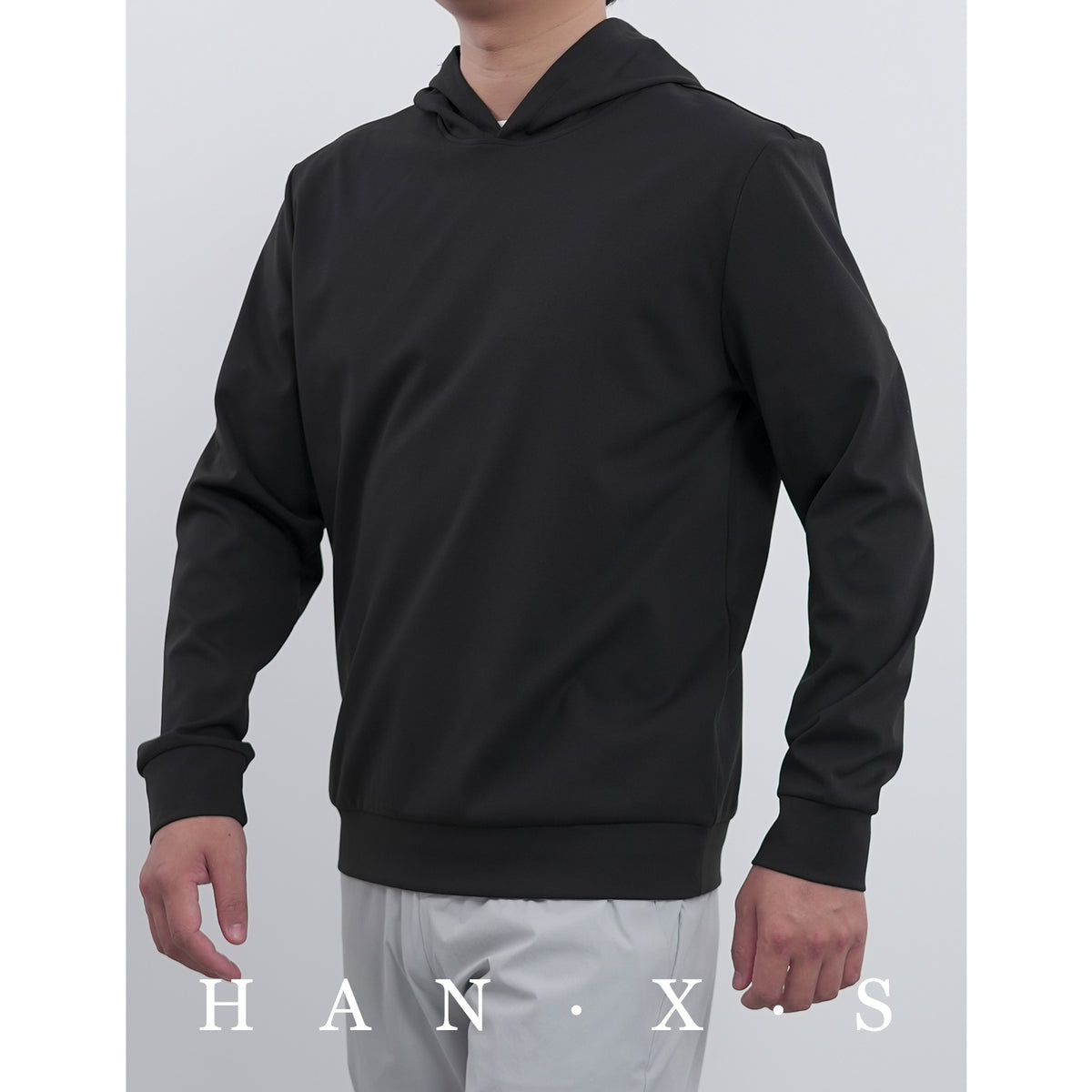 260g Descente-Style Batwing Sleeve Crewneck Sweatshirt