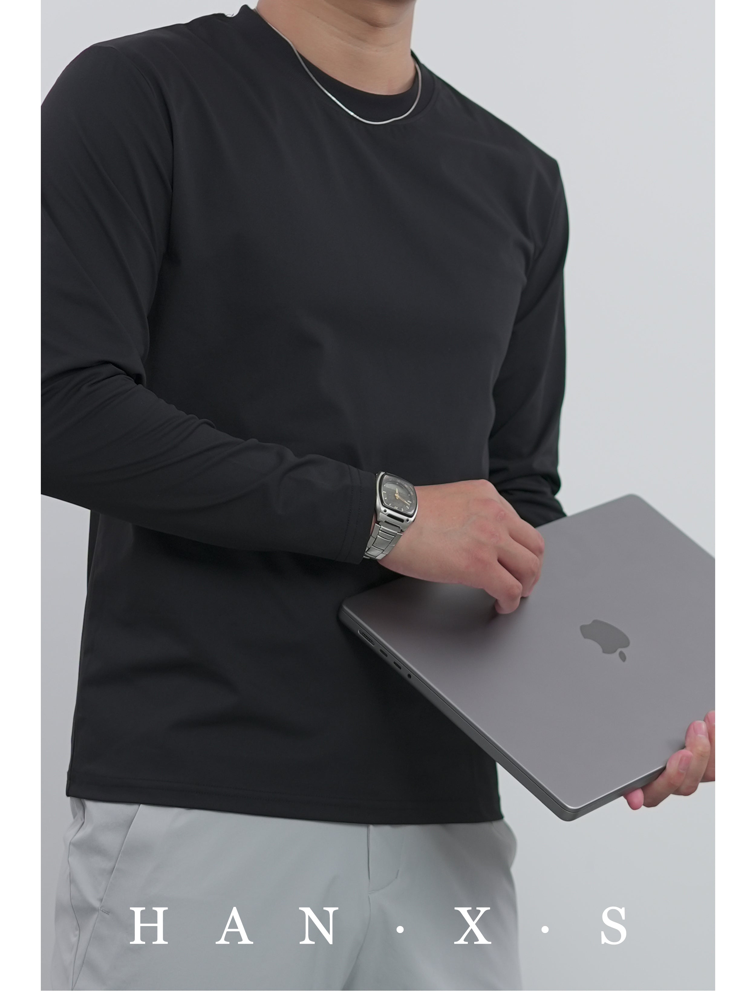 Skin-Friendly Outdoor Slim Fit Wrinkle-Resistant Quick-Dry Long Sleeve